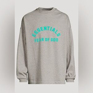 FEAR OF GOD ESSENTIALS Long Sleeve Crew Neck Sweater Size Small